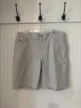 Swing Control Men's Stripe Stretch Performance Summer Golf Shorts Size 38x10